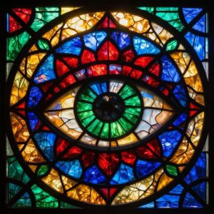 Mystical Eye Stained Glass Mosaic Art