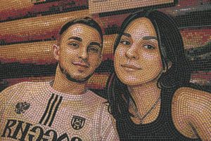 Couple’s Mosaic Portrait – MELTI Art