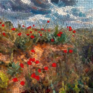 Мозаика «Поле красных маков»