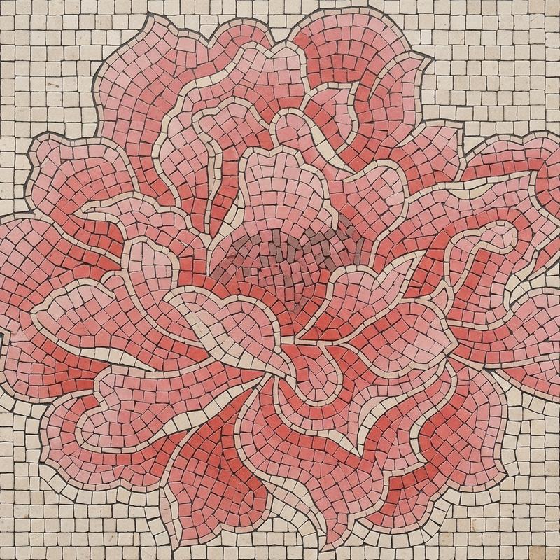 Классический мозаичный цветок