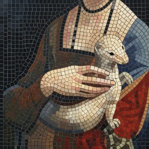 Мозаика «Забота о ягненке»