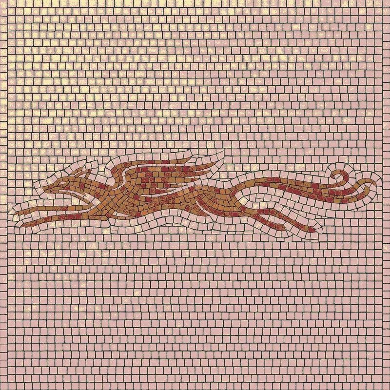 Leaping Hound Mosaic Art - MELTI Style