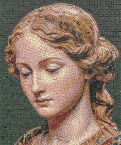 Мозаичный портрет женщины в стиле MELTI