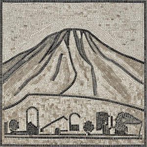 Ancient Mountain Landscape Mosaic – Opus Tessellatum