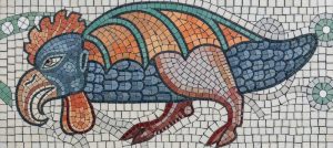 Мозаика «Цветная птица» в классическом стиле