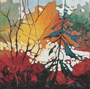 Мозаика «Осенний лес» в стиле MELTI