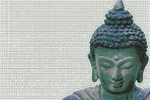 Buddha Mosaic Art – Serenity and Mindfulness Decor