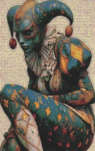 Mysterious Jester Mosaic Art – MELTI Collection