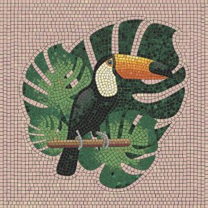 Мозаика «Тропический Тукан» — 20×20 см