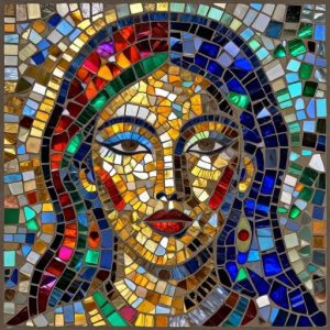 Яркий Мозаичный Портрет – Стиль Opus Incertum