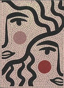 Мозаика “Два Лица” в стиле MELTI