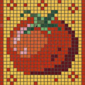 Ripe Tomato Mosaic Art – Classical AI Style