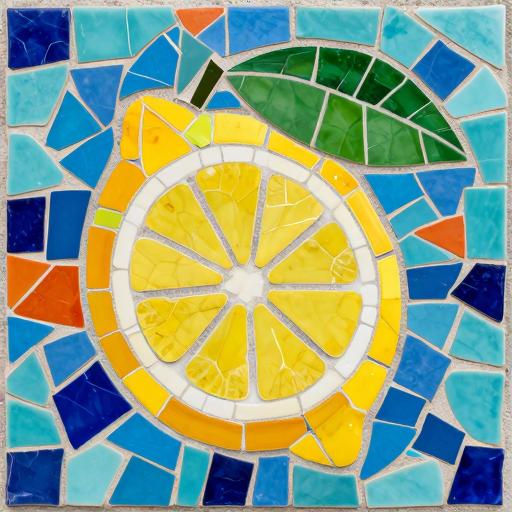 Lemon Slice Trencadís Mosaic Art