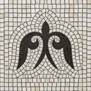 Классическая мозаика с символом флер де лис