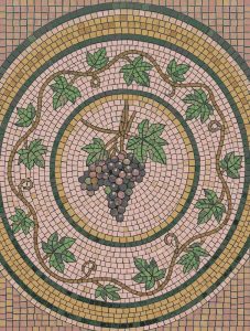 Classical Grape Vine Mosaic Art