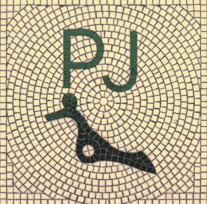Abstract Green Mosaic Art – P & J Composition