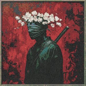 Мозаика «Слепой Самурай с Цветами»