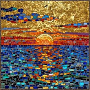 Восходящее солнце над морем