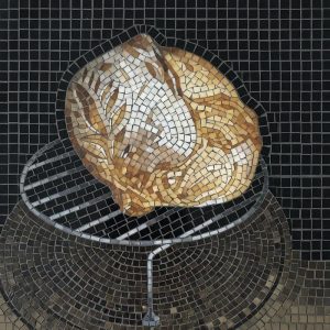 Мозаика «Золотой лев» — 100×100 см