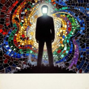 Сюрреалистичная мозаика Sci-Fi — Космический силуэт