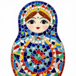 Мозаика Матрешка в стиле Тренкадис – Современный русский декор