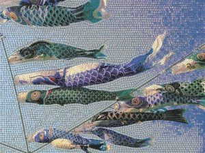 Мозаика «Карпы Кои» | Коллекция MELTI