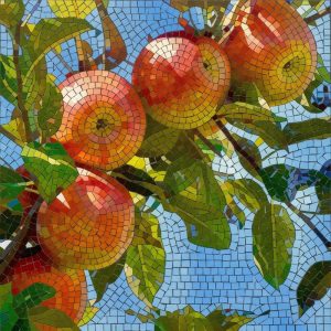 Мозаика «Спелые яблоки» — 100×100 см