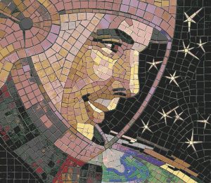 Astronaut in Space Mosaic Art