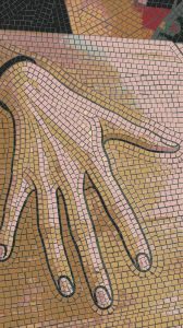 Mosaic Art: Human Hand Study