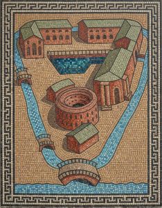 Классический мозаичный дизайн римского терма