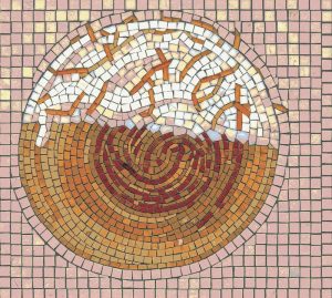 Abstract Cosmic Vortex Mosaic Art