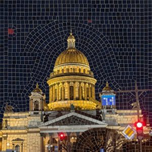 Мозаика «Золотой собор в ночи»