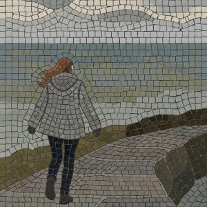 Solitude by the Sea – Mosaic Wall Art