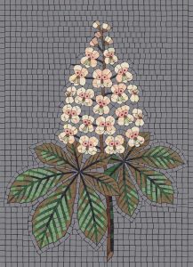 Horse Chestnut Blossom Mosaic Art