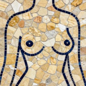 Мозаика «Женская грудь» в стиле Opus Incertum