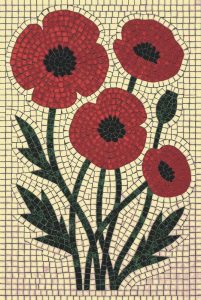 Мозаика «Красные маки» — Декор для интерьера