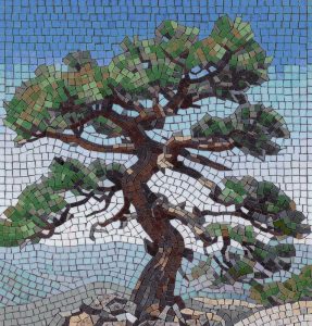 Ancient Twisted Tree Mosaic Art