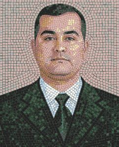 Mosaic Portrait of a Man in a Suit – MELTI