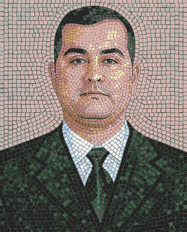 Mosaic Portrait of a Man in a Suit - MELTI