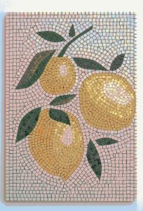 Мозаика «Золотые лимоны» — Декор для интерьера