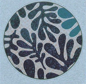 MELTI Mosaic: Organic Fluidity in Deep Blue