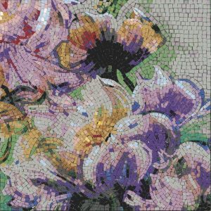 Яркая цветочная мозаика MELTI – 30×30 см