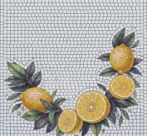 Sunny Lemon Mosaic Art – Mediterranean Style
