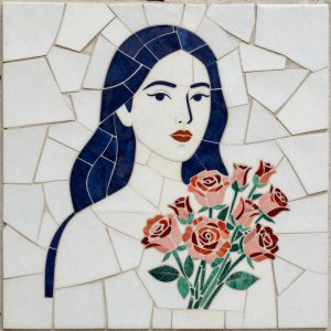 Восхитительный букет роз в стиле Тренкадис, 1024×1024 см