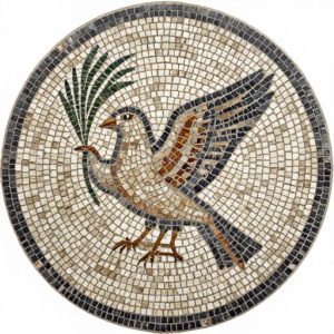 Мозаика «Голубь с пальмовой ветвью» – Opus Tessellatum