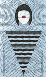 Мозаика «Минималистичный портрет женщины» — MELTI