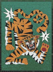 Мозаика «Яростный Тигр» — Стиль MELTI
