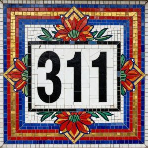 Мозаика «Номер 311» в советском стиле