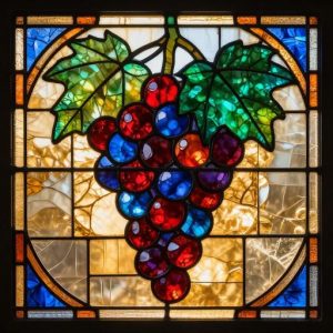 Grapes Stained Glass Mosaic Art – Custom Size