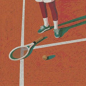 Мозаика «Теннисный корт» — Спортивный сюжет